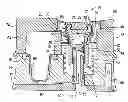 Fig. 01 - Dispenser with variable-volume storage chamber, one-way valve, and manually-depressible actuator