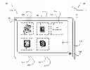 Fig. 01 - ADJUSTING A DISPLAYED WIDGET OR DELINEATED TOUCH-SELECTABLE AREA OF A TOUCH SCREEN DISPLAY IN RESPONSE TO AN APPROACHING USER-APPENDAGE