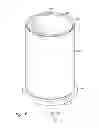 Fig. 07 - Decorative fragrance diffuser having a light source mounted to a base and a space for custom inserts