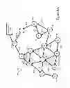 Fig. 13 - Label distribution and route installation in a loop-free routing topology using routing arcs
