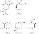 Fig. 33 - Composition of monoterpenoids having bactericidal properties