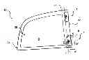 Fig. 01 - Device for fixing a pivot-opening glazing, glazing and method of manufacturing the glazing