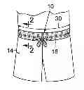 Fig. 01 - Resilient band for article of apparel