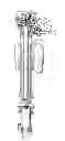 Fig. 08 - WATER SUPPLEMENT REGULATING STRUCTURE OF INLET VALVE