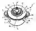 Fig. 01 - Pressure-cooking utensil having a dual-purpose locking/unlocking control member