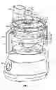 Fig. 06 - Food processor with multiple processing containers