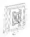 Fig. 05 - Wall-avoiding self-balancing mount for tilt positioning of a flat panel electronic display