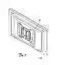 Fig. 06 - Wall-avoiding self-balancing mount for tilt positioning of a flat panel electronic display
