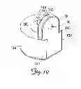 Fig. 20 - Wall-avoiding self-balancing mount for tilt positioning of a flat panel electronic display