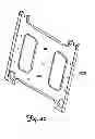 Fig. 43 - Wall-avoiding self-balancing mount for tilt positioning of a flat panel electronic display