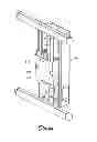 Fig. 45 - Wall-avoiding self-balancing mount for tilt positioning of a flat panel electronic display