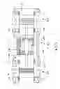 Fig. 09 - SALIENT-POLE TYPE LINEAR MOTOR AND RECIPROCAL DOUBLE PISTON COMPRESSOR WITH SALIENT-POLE TYPE LINEAR MOTOR
