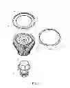Fig. 02 - LED lamp bulb with a retainer rim