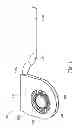 Fig. 02 - Portable electronic device with tiltedly installed centrifugal fan