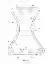Fig. 06 - Insert with advantageous fastener configurations and end stiffness characteristics for two-piece wearable absorbent article