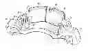 Fig. 01 - Disc brake pad mounting and retention system and method