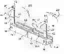 Fig. 01 - ARTICLE SUPPORTING SUCH AS SUSPENDED OR SECURED TO A FOLDABLE AIRLINE SEATBACK TRAY AND INCLUDING LATERALLY ADJUSTABLE CORNER FRAMES FOR SUPPORTING A COMPUTER TABLET OR SMARTPHONE