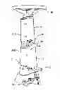 Fig. 01 - STEERING COLUMN FOR A WORK VEHICLE WITH INTEGRAL ADJUSTABLE FOOT RESTS