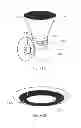 Fig. 43 - STEMMED LIGHTING ASSEMBLY WITH DISK-SHAPED ILLUMINATION ELEMENT