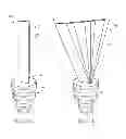 Fig. 50 - STEMMED LIGHTING ASSEMBLY WITH DISK-SHAPED ILLUMINATION ELEMENT