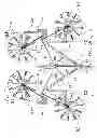 Fig. 11 - Haymaking device movable between transport and operative positions and method therefor