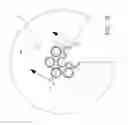 Fig. 12 - Gas turbine cooling circuit including a seal for a perforated plate