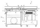 Fig. 01 - Cutting machine media feeder system with fixed in-feed and out-feed trays