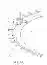 Fig. 24 - Rotating grill platform with blade tilting mechanism utilizing heat energy generated by the grill source of heat