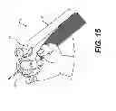 Fig. 16 - Hair implement with rotational bearing