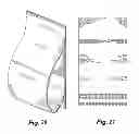 Fig. 25 - Covering for architectural opening including cell structures biased to open