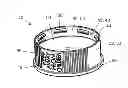 Fig. 01 - One piece reversible closure and container system