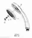 Fig. 02 - Shower head with auto-locking cover