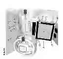 Fig. 29 - Adjustable hands-free mounting apparatus for tablet PCs with expanded description of its miniature subcombinations
