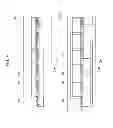 Fig. 05 - Substrate, light-emitting device, and lighting apparatus having a largest gap between two lines at light-emitting element mounting position