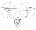 Fig. 01 - Wind-tracking twin-turbine system