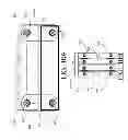 Fig. 13 - Mechanical design of deformation compensated flexural pivots structured for linear nanopositioning stages