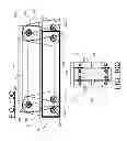 Fig. 14 - Mechanical design of deformation compensated flexural pivots structured for linear nanopositioning stages