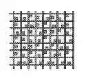 Fig. 01 - Liquid crystal display matrix with irregular aperture geometry