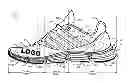 Fig. 01 - Sole structures and articles of footwear having a lightweight midsole with segmented protective elements