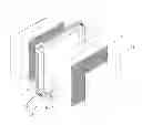 Fig. 01 - Prefabricated thermal insulating composite panel, assembly thereof, moulded panel and concrete slab comprising same, method and mould profile for prefabricating same