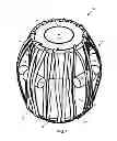 Fig. 02 - Tabla drum head tensioning system and method