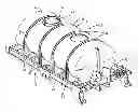 Fig. 01 - Storage tank mounting arrangement for an agricultural implement