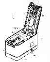 Fig. 01 - Printing device for controlling print head based on oblique lines on print medium