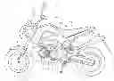 Fig. 01 - CANISTER ARRANGEMENT STRUCTURE OF STRADDLE TYPE VEHICLE