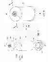 Fig. 14 - Endcap bypass plug, endcap assembly and filter assembly
