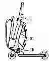 Fig. 01 - Interchangeable Scooter and Article Carrier System