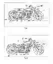 Fig. 02 - Sub-frame and component configuration for mounting of a motorcycle drop seat