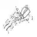 Fig. 08 - Sub-frame and component configuration for mounting of a motorcycle drop seat