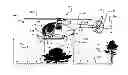 Fig. 01 - Helicopter collision-avoidance system using light fixture mounted radar sensors