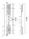 Fig. 12 - Magnetic recording head having protected reader sensors and near zero recession writer poles